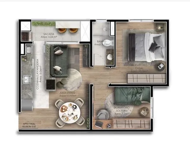Imagem: Apartamento Interlagos Caxias do Sul