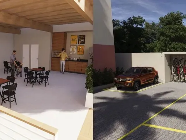 Imagem 3: Apartamento com Dois Quartos e Varanda
