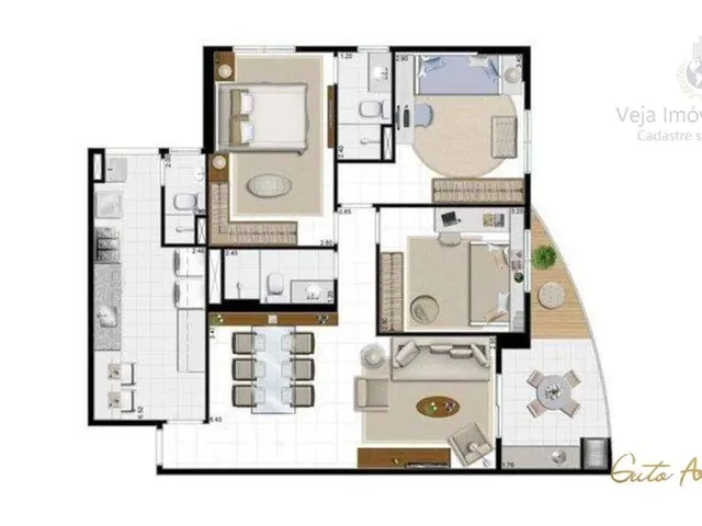 Imagem 2: Apartamento com 3 Dormitórios À Venda, 97 M² por R$ 650.000,00 - Centro - Nova