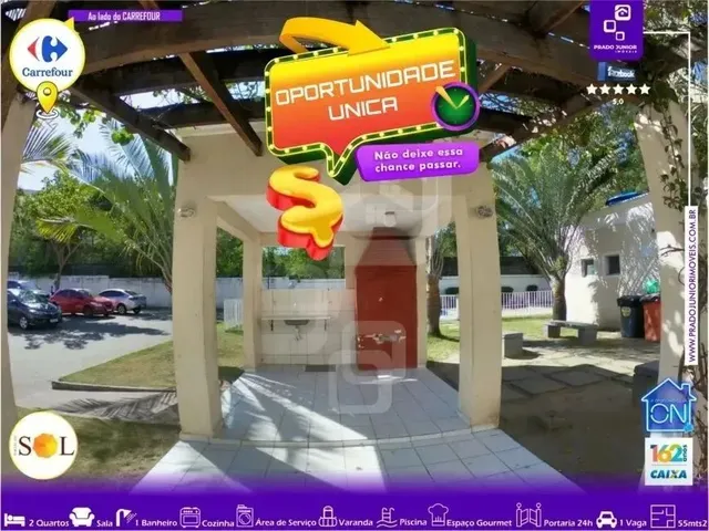 Imagem 5: Apartamento com Otima Localização. 2 Quartos e Varanda. Condominio Completo