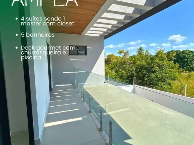Imagem 4: Casas em Condomínio no Eusébio com 4 Suítes, Sendo 1 Suíte Master \ Ampla Varanda No