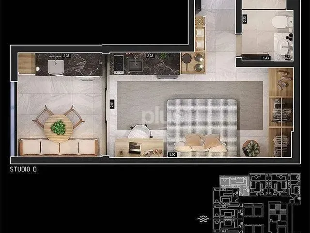 Imagem 6: Flat com 1 Dormitório À Venda, 27 M² por R$ 480.000,00 - Graciosa Orla 14 - Palmas/To