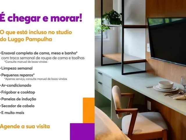 Imagem 8: Studio 1 Quarto Mobiliado - Pampulha - Belo Horizonte