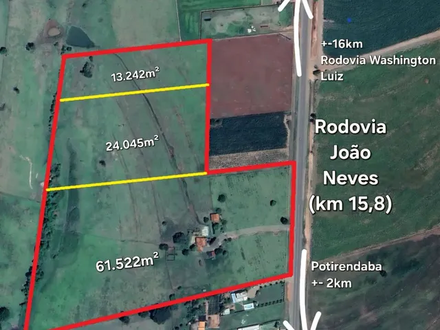 Imagem: Sítio 98.000M² em Potirendaba-Sp com Casa