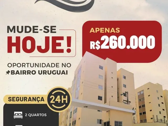 Imagem: Apartamento - Bairro Uruguai, Zona Leste