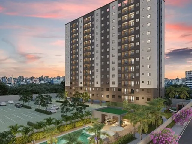 Imagem: O apartamento possui 2 Dormitórios, 1 Suíte, 2 Banheiros,