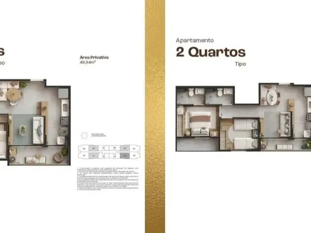 Imagem 15: Apt 015, Condomínio Lúmina Fatima, Apartamento de 02 e 03 Quartos, Elevador, Lazer