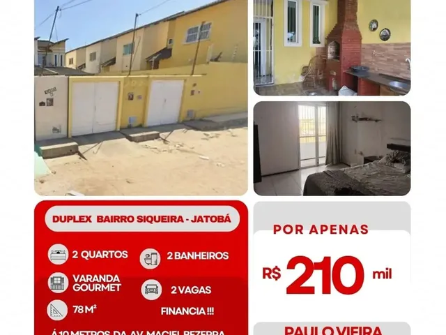 Imagem: Duplex no Bairro Siqueira Jatobá com 02