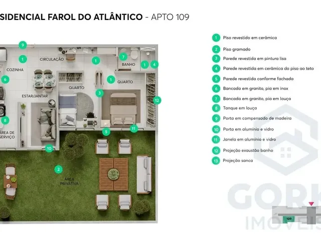 Imagem 14: Apartamento para Venda em Fortaleza, Manuel Dias Branco, 2 Dormitórios, 1 Suíte, 2