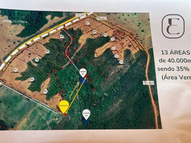 Imagem: Chácara 40 Mil M²/ Taquaruçu Palmas