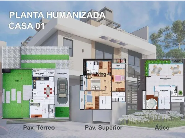 Imagem 6: Sobrado com 3 Dormitórios À Venda, 134 M² por R$ 719.000,00 - Hauer - Curitiba/Pr