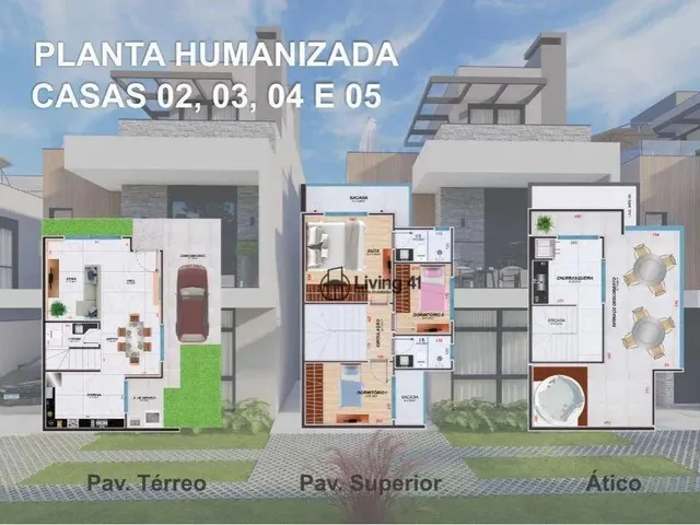 Imagem 2: Sobrado com 3 Dormitórios À Venda, 134 M² por R$ 719.000,00 - Hauer - Curitiba/Pr