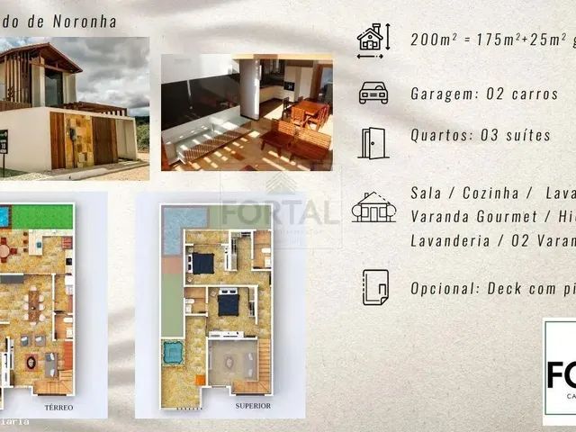 Imagem 3: Casa 3 Dormitórios para Venda em Cruz, Praia de Prea`, 2 Dormitórios, 2 Suítes, 1