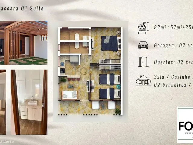 Imagem 4: Casa 3 Dormitórios para Venda em Cruz, Praia de Prea`, 2 Dormitórios, 2 Suítes, 1