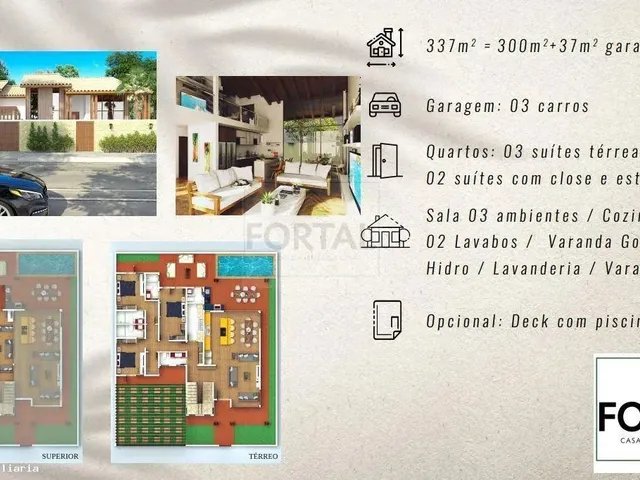 Imagem 2: Casa 3 Dormitórios para Venda em Cruz, Praia de Prea`, 2 Dormitórios, 2 Suítes, 1