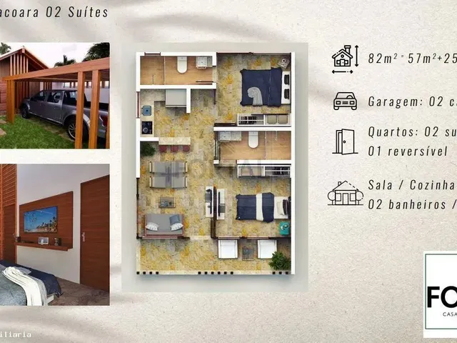 Imagem 9: Casa 3 Dormitórios para Venda em Cruz, Praia de Prea`, 2 Dormitórios, 2 Suítes, 1
