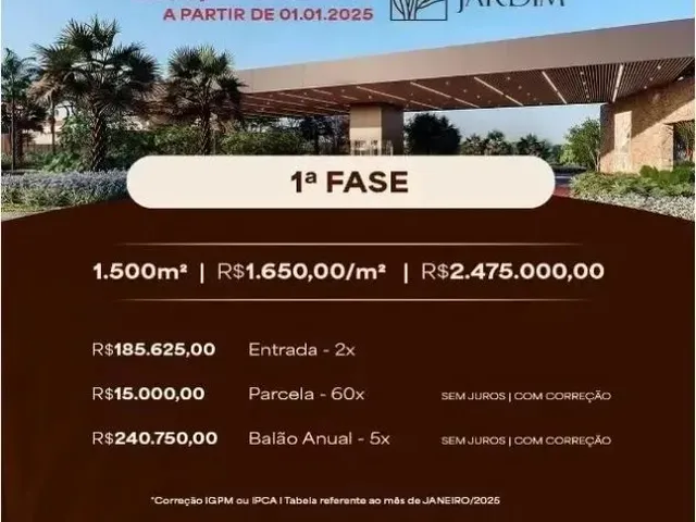 Imagem: Lote/Terreno para Venda Possui 1500 Metros