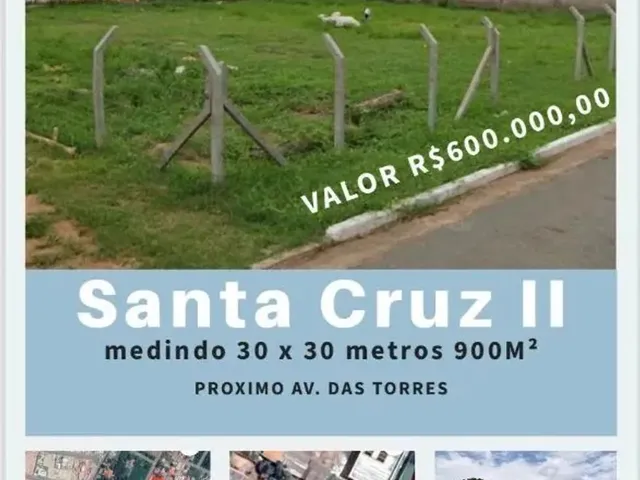 Imagem: Vendo Terreno Bairro santa Cruz Ll Proximo