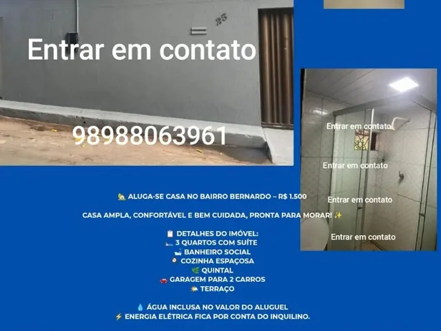 Imagem: Aluga-Se Casa no São Bernardo