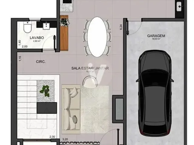 Imagem 2: Casa em Construção com 3 Dormitórios e Churrasqueira no Residencial Schons