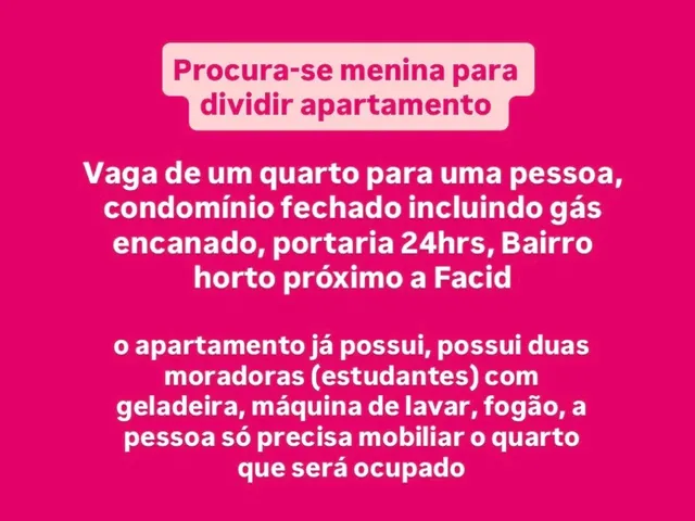 Imagem: Dividir Apartamento (Meninas