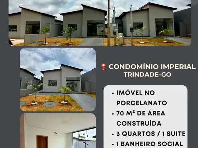 Imagem 1: Imóvel para Venda com 70 Metros Quadrados com 3 Quartos em Residencial Monte Cristo
