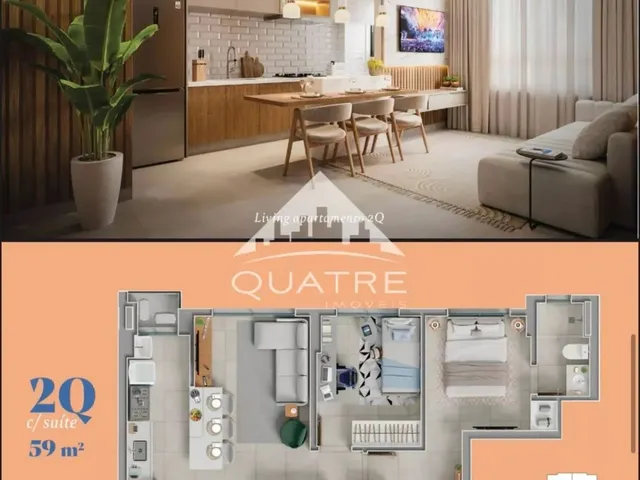 Imagem 4: Vista 21 Apartamento para Venda, 2 Quarto(S), Jardim Alexandrina,...