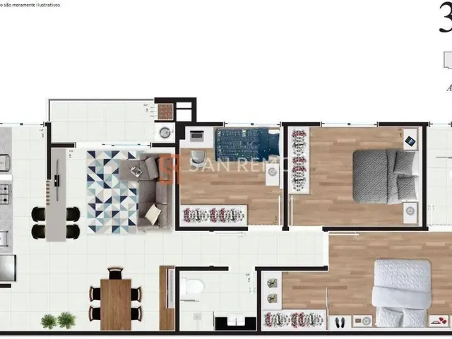 Imagem 8: Carvoeira Apartamento com 3 dormitórios
