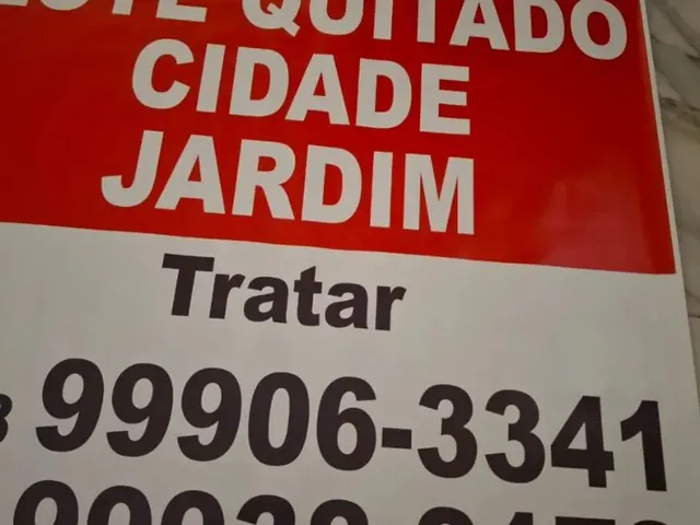 Imagem: Quintal Lote Quitado