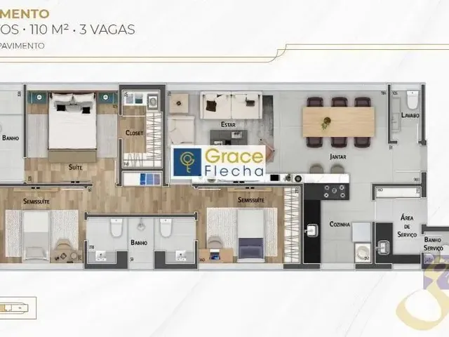Imagem 4: Apartamento para Locação em Belo Horizonte, Savassi, 2 Dormitórios, 1 Suíte, 2