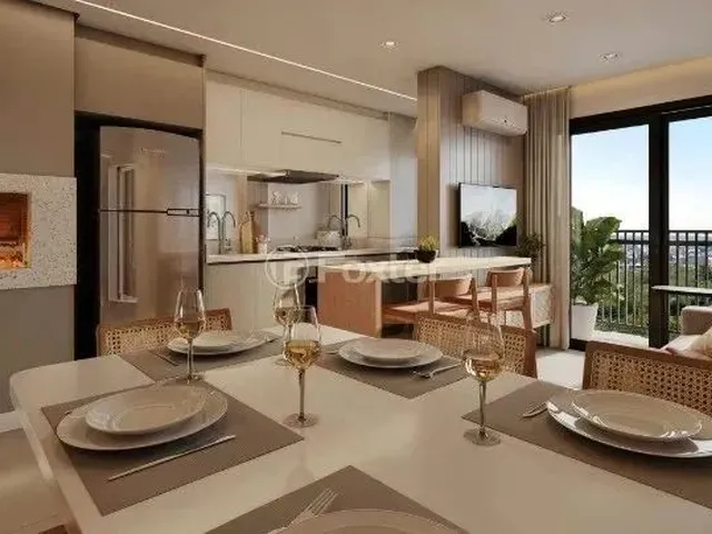 Imagem: O apartamento possui 2 Dormitórios, 1 Banheiro, 1 Vaga na