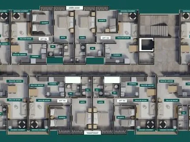 Imagem 6: Apartamento em Praia Formosa com 3 Quartos, Sendo 1 Suítes