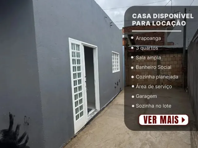 Imagem: Casa Disponível para Locação - Arapoanga