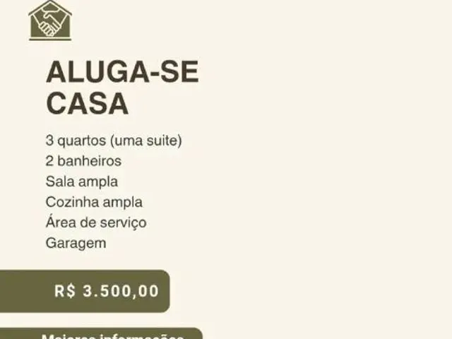 Imagem: Aluguel Casa 3 Qts