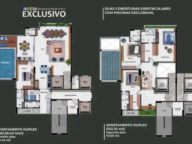 Imagem 11: Residencial Martin Ferro - Apto Duplex 4/4 com 4 Suítes de 252 M², 3 Vagas por 2.287.839