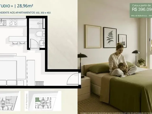 Imagem 6: Apartamento Studio Garden no Campeche