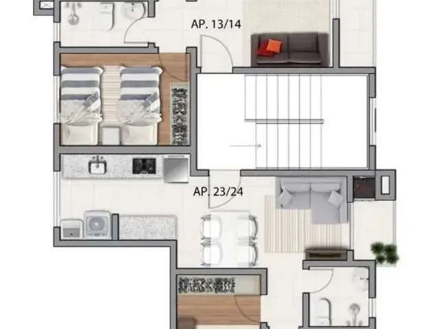 Imagem 7: Apartamento para Venda em São José dos Pinhais, Carioca, 3 Dormitórios, 1 Suíte, 2