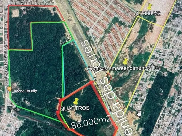 Imagem 1: Terreno Comercial na Av das Torres com 84.630M2. o M2 Está a R$550,00. Documentado. Pode