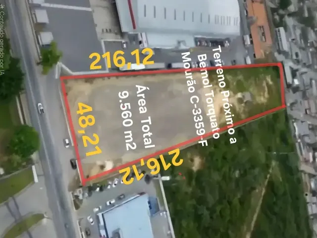 Imagem 5: Vendo/Alugo Excelente Terreno com 9.560M2 em Rua Próximo a Bemol Torquato. Plano, Murado