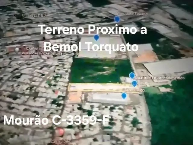 Imagem 4: Vendo/Alugo Excelente Terreno com 9.560M2 em Rua Próximo a Bemol Torquato. Plano, Murado