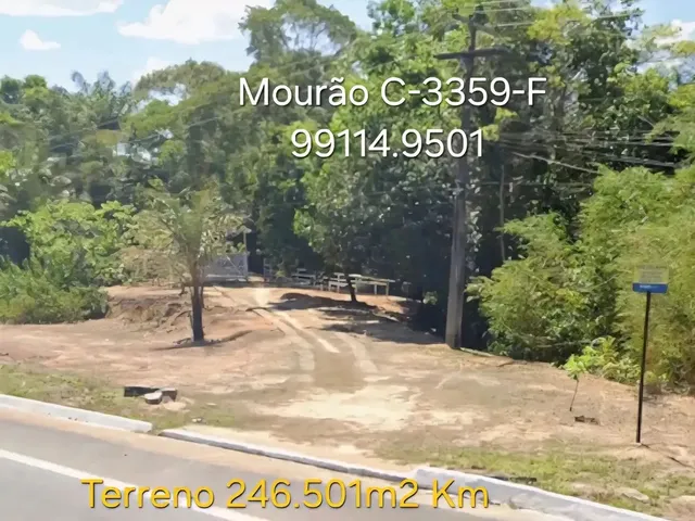 Imagem 6: Terreno no Km 5 da Br174 com 246.601M2. Semi Plano. Documentado. Área de Expansão