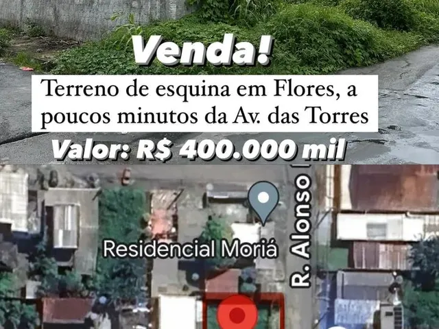 Imagem: Flores - Terreno de Esquina