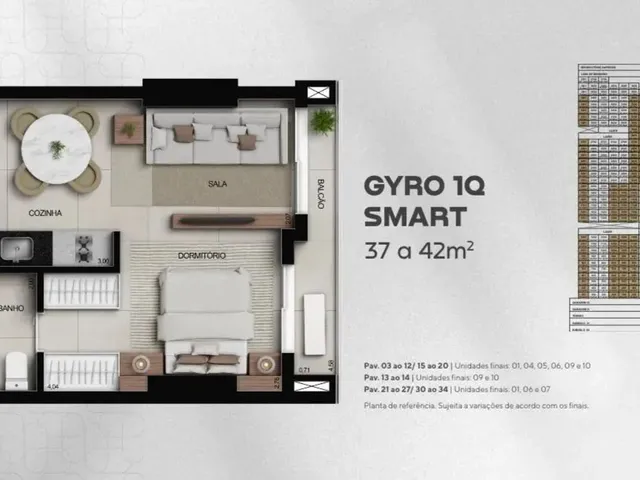 Imagem 2: Apartamento Opus Praça do Sol 37M²