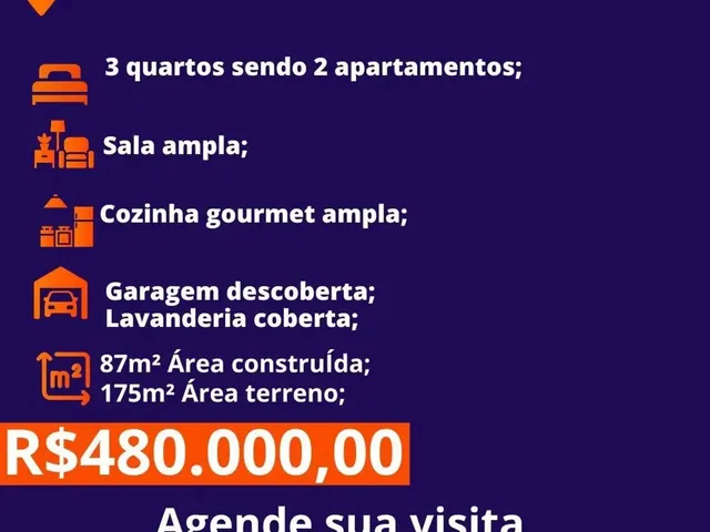 Imagem 10: Casa Á Venda com 3 Quartos Sendo 2 Apartamentos na Vila Carvalho em Campo Grande - Ms