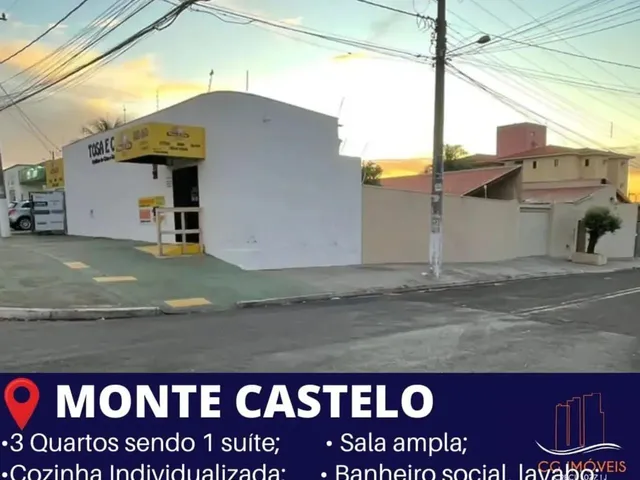 Imagem: Salão Comercial com 1 Casa Contendo 3 Quartos
