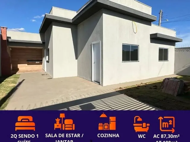 Imagem 1: Casa Á Venda com 2 Quartos Sendo 1 Suíte no Nova Lima em Campo Grande - Ms