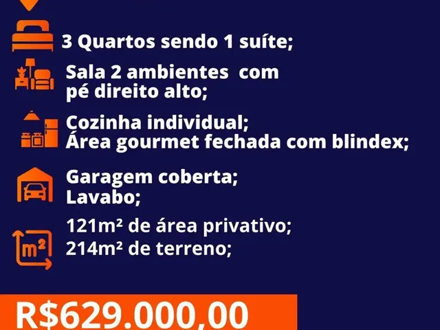 Imagem 10: Casa Á Venda com 3 Quartos Sendo 1 Suíte na Vila Almeida em Campo Grande - Ms