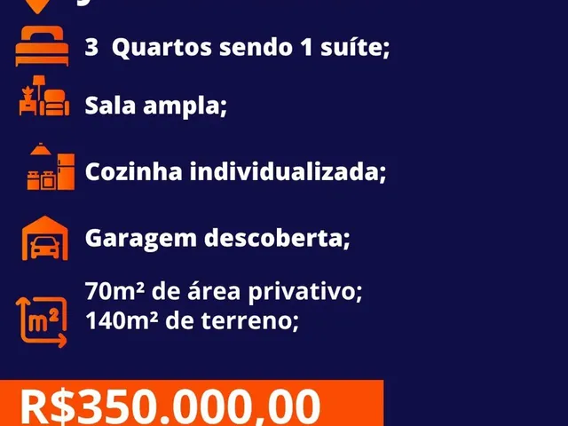 Imagem 2: Casa Á Venda com 3 Quartos Sendo 1 Suíte no Jardim Leblon em Campo Grande - Ms