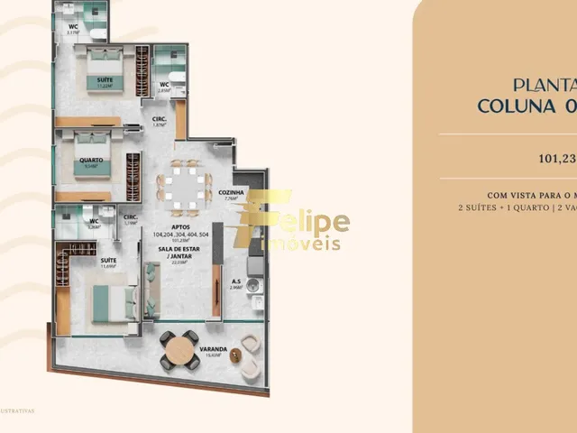 Imagem 6: NOVO EMPREENDIMENTO IMOBILIÁRIO SURGINDO! APARTAMENTO DE 02 QUARTOS, SENDO 01 SUÍTE, À