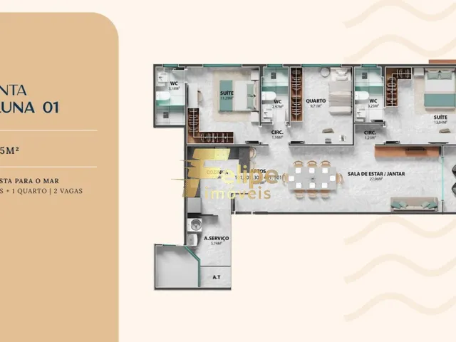 Imagem 11: NOVO EMPREENDIMENTO IMOBILIÁRIO SURGINDO! APARTAMENTO DE 02 QUARTOS, SENDO 01 SUÍTE, À